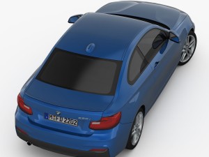bmw 2 series f22 m sport package 2015 Modèle 3D