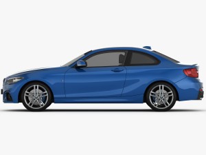 bmw 2 series f22 m sport package 2015 Modèle 3D