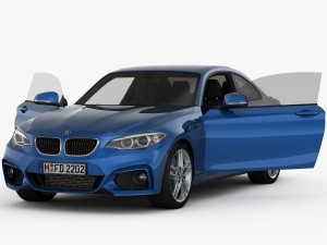 bmw 2 series f22 m sport package 2015 Modèle 3D
