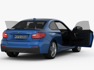 bmw 2 series f22 m sport package 2015 Modèle 3D