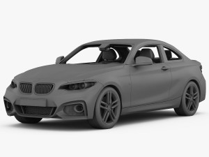 bmw 2 series f22 m sport package 2015 Modèle 3D