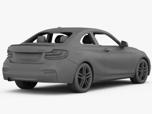 bmw 2 series f22 m sport package 2015 Modèle 3D