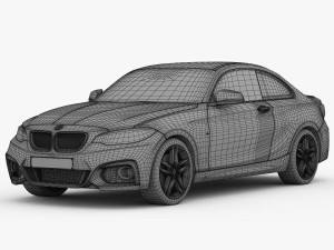 bmw 2 series f22 m sport package 2015 Modèle 3D