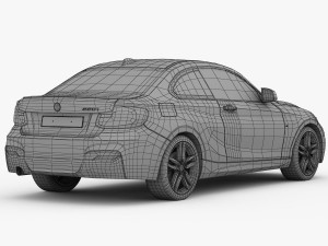 bmw 2 series f22 m sport package 2015 Modèle 3D