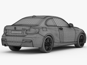 bmw 2 series f22 m sport package 2015 Modèle 3D