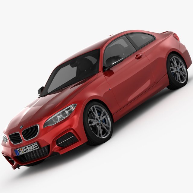 bmw m235i coupe 2015 Modelo 3D .c4d .max .obj .3ds .fbx .stl .blend 