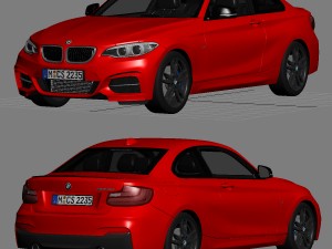 bmw m235i coupe 2015 Modelo 3D
