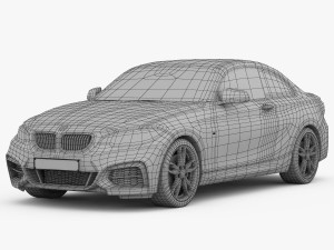 bmw m235i coupe 2015 Modelo 3D