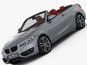 bmw 2 series f23 convertible 2015 3D Model