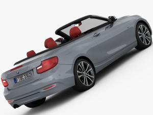 bmw 2 series f23 convertible 2015 3Dモデル