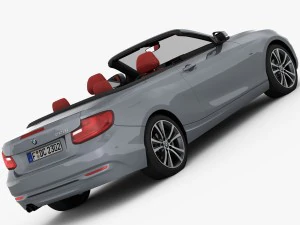 bmw s&eacute;rie 2 f23 convers&iacute;vel 2015 Modelo 3D