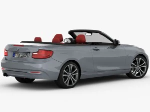 bmw s&eacute;rie 2 f23 convers&iacute;vel 2015 Modelo 3D