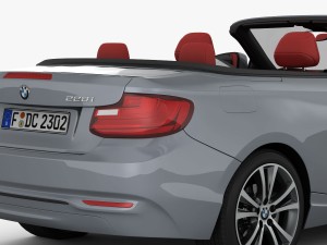 bmw 2 series f23 convertible 2015 3Dモデル