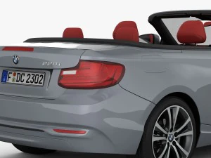 bmw s&eacute;rie 2 f23 convers&iacute;vel 2015 Modelo 3D