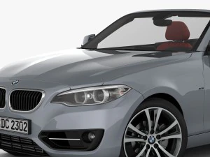 bmw s&eacute;rie 2 f23 convers&iacute;vel 2015 Modelo 3D