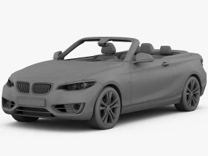 bmw s&eacute;rie 2 f23 convers&iacute;vel 2015 Modelo 3D