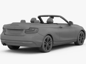 bmw s&eacute;rie 2 f23 convers&iacute;vel 2015 Modelo 3D