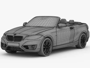bmw s&eacute;rie 2 f23 convers&iacute;vel 2015 Modelo 3D
