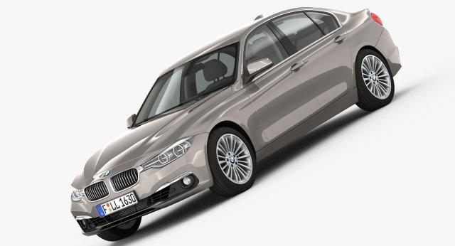 bmw 3-series luxury line 2016 Modèle 3D .c4d .max .obj .3ds .fbx .stl .blend 