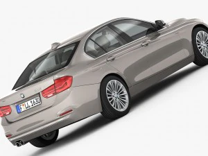 bmw 3-series luxury line 2016 3D Model