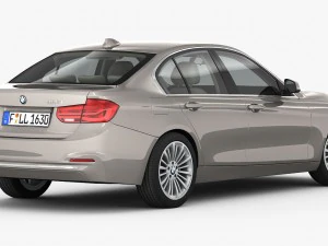 bmw 3-series luxury line 2016 3D Model