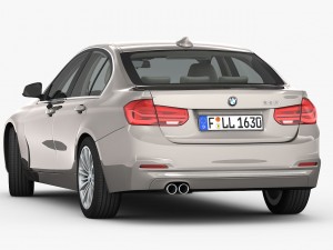 bmw 3-series luxury line 2016 Modèle 3D