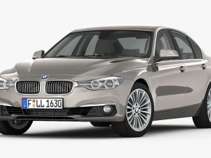 bmw 3-series luxury line 2016 3D Model