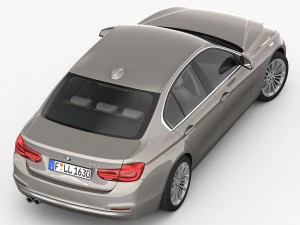 bmw 3-series luxury line 2016 3D Model