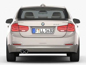 bmw 3-series luxury line 2016 3D Model