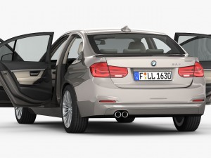 bmw 3-series luxury line 2016 Modèle 3D