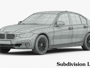 bmw 3-series luxury line 2016 Modèle 3D