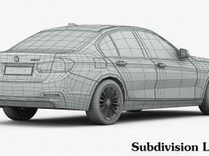 bmw 3-series luxury line 2016 Modèle 3D