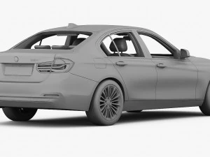 bmw 3-series luxury line 2016 3D Model