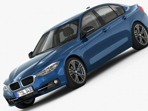 bmw 3 seri sport line 2016 Model 3D