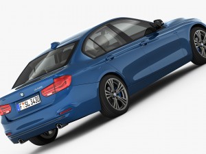 bmw 3-series sport line 2016 3D-Modell