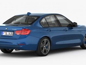 bmw 3-series sport line 2016 3D-Modell