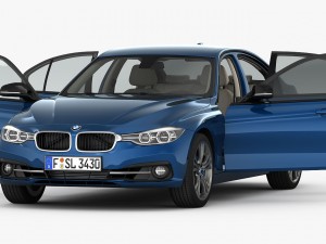 bmw 3-series sport line 2016 3D-Modell