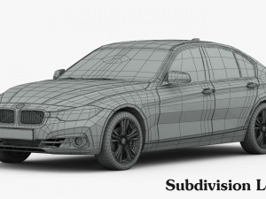 bmw 3-series sport line 2016 3D-Modell