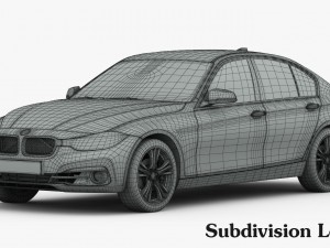 bmw 3-series sport line 2016 3D-Modell