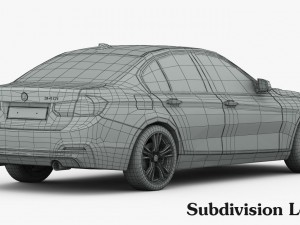 bmw 3-series sport line 2016 3D-Modell