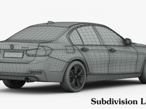 bmw 3-series sport line 2016 3D-Modell