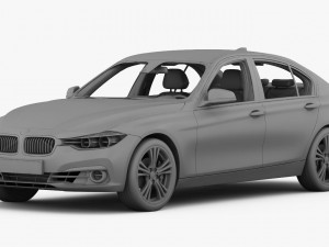 bmw 3-series sport line 2016 3D-Modell