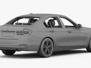 bmw 3-series sport line 2016 3D-Modell