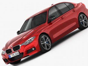 bmw 3-series m sport package 2016 3D Model
