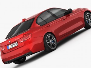bmw 3-series m sport package 2016 Modèle 3D