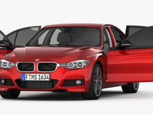 bmw 3-series m sport package 2016 Modèle 3D