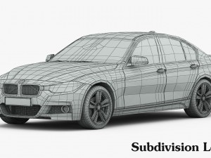 bmw 3-series m sport package 2016 Modèle 3D