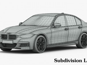 bmw 3-series m sport package 2016 Modèle 3D