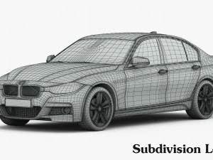 bmw 3-series m sport package 2016 3D Model