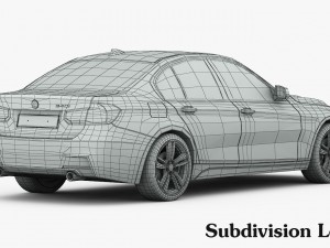 bmw 3-series m sport package 2016 Modèle 3D